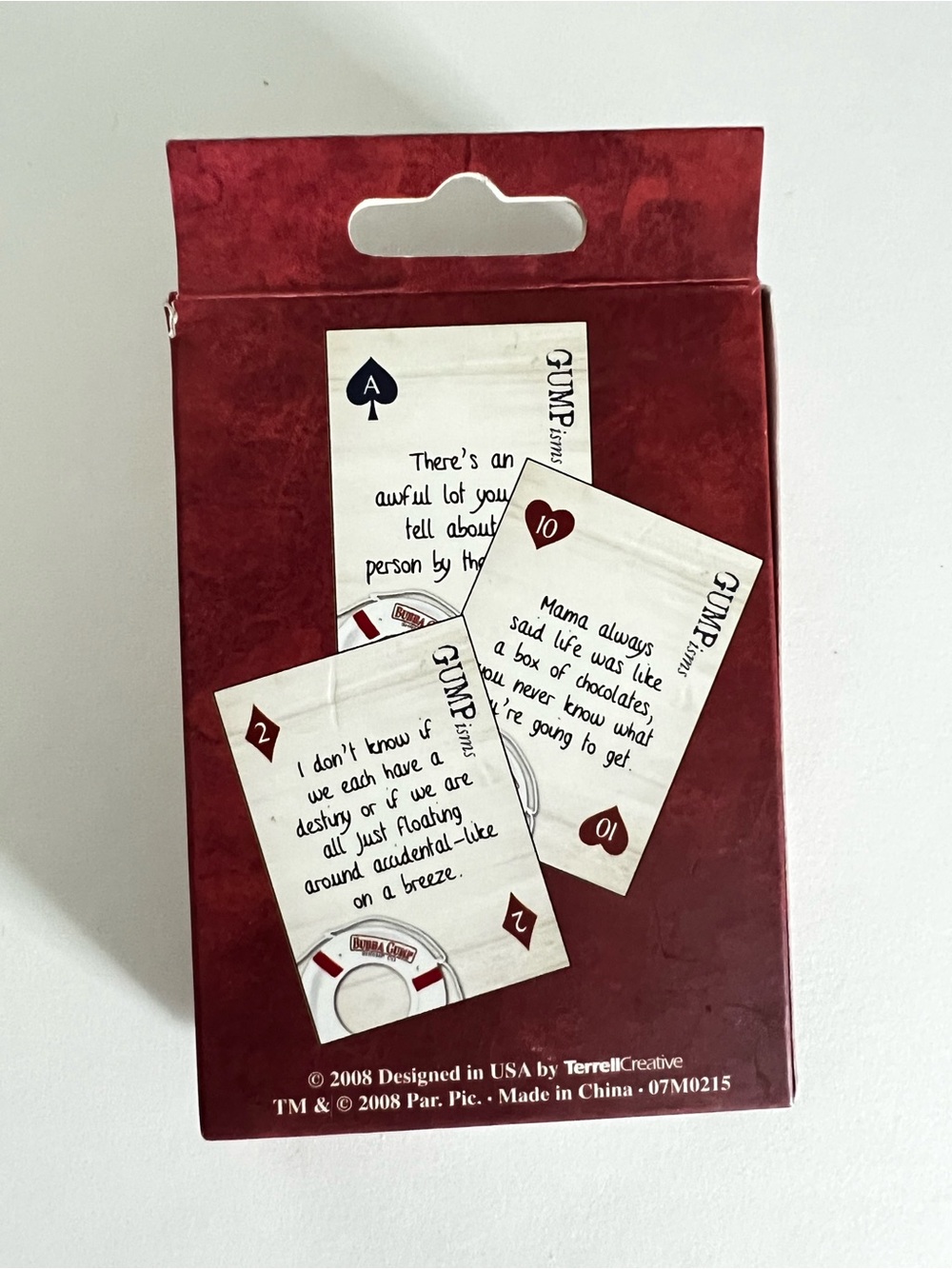 Bubba Gump Shrimp Co GUMPisms Playing Cards - Picture 3 of 4